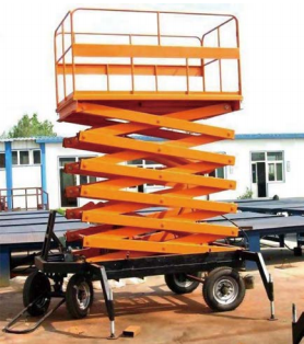 四轮牵引式液压升降平台